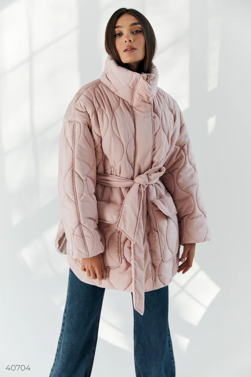 Powder Quilted Belted Jacket photo 3