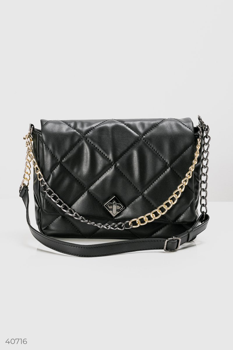 Eco-leather quilted bag