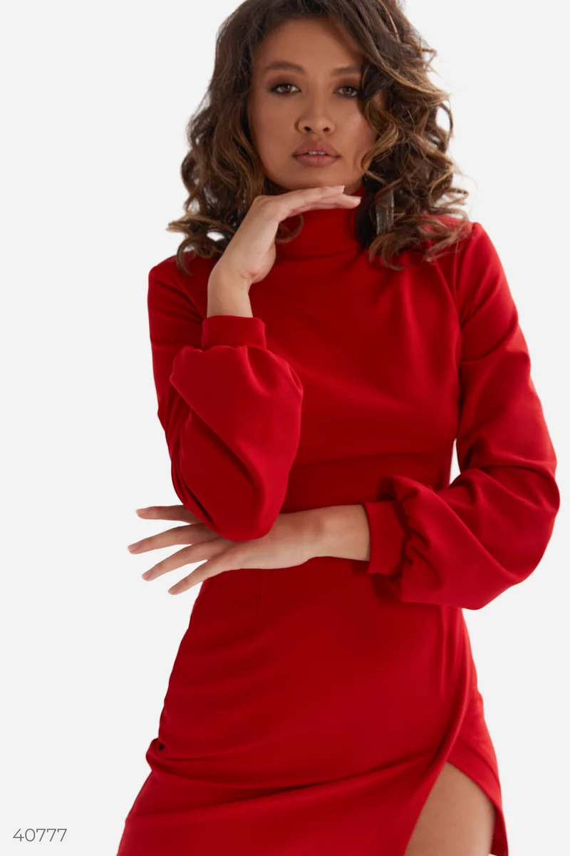 【theredthread】S slit open dress mini THEREDTHREAD / ザレッドスレッド】S slit open dress mini