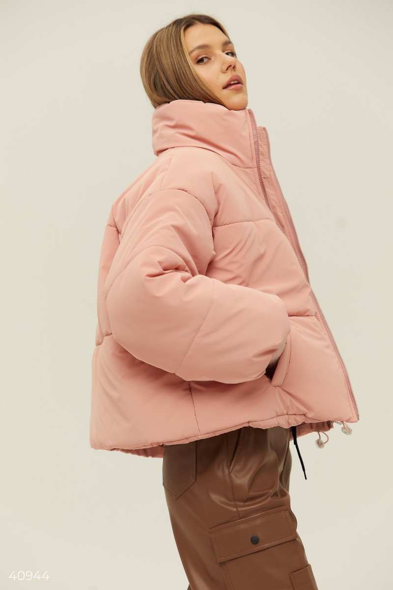 Куртка oversize рожевого кольору