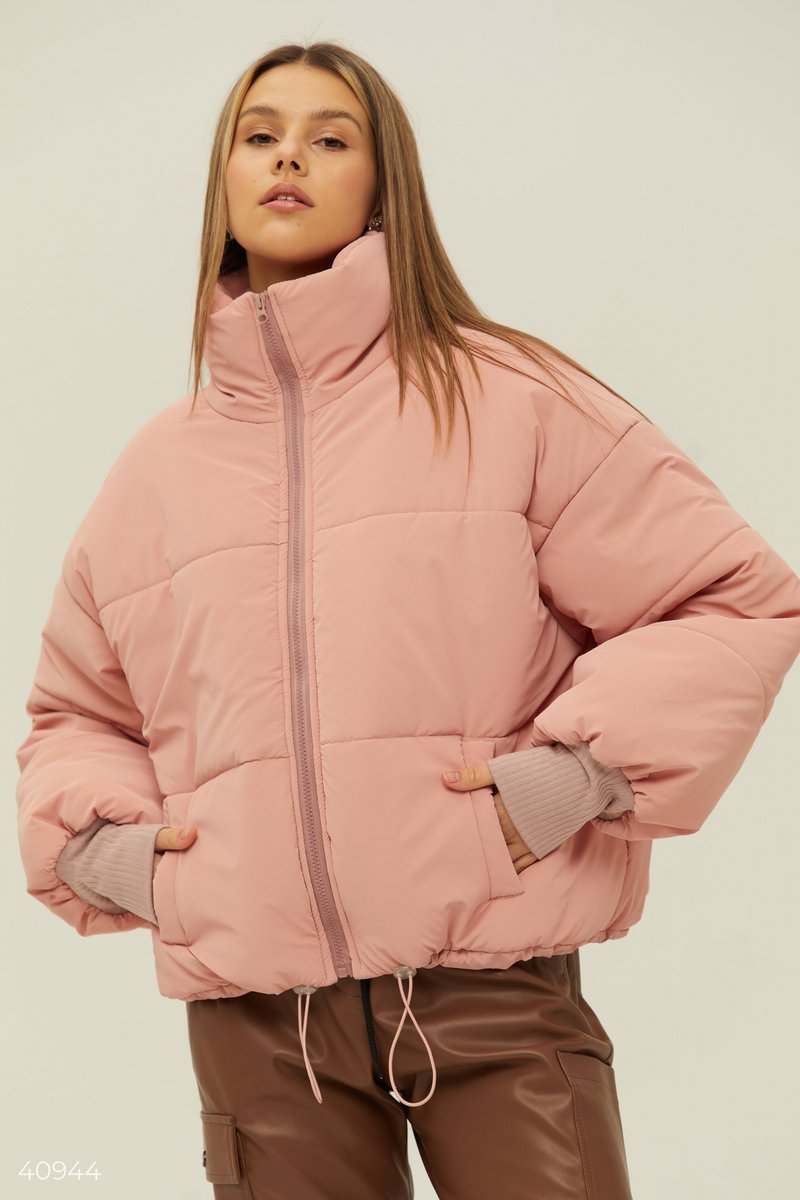 Куртка oversize розового цвета