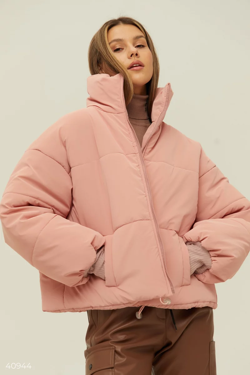 Куртка oversize розового цвета фотография 1