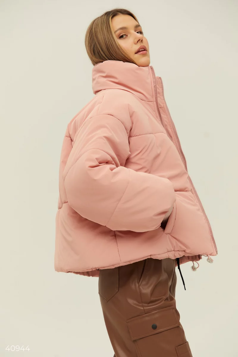 Куртка oversize розового цвета фотография 2