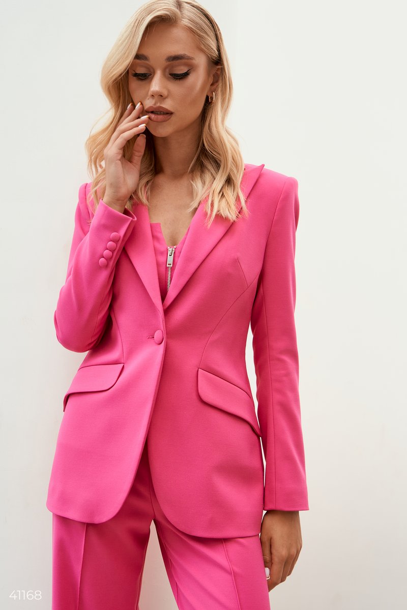Fitted jacket in a bright shade
