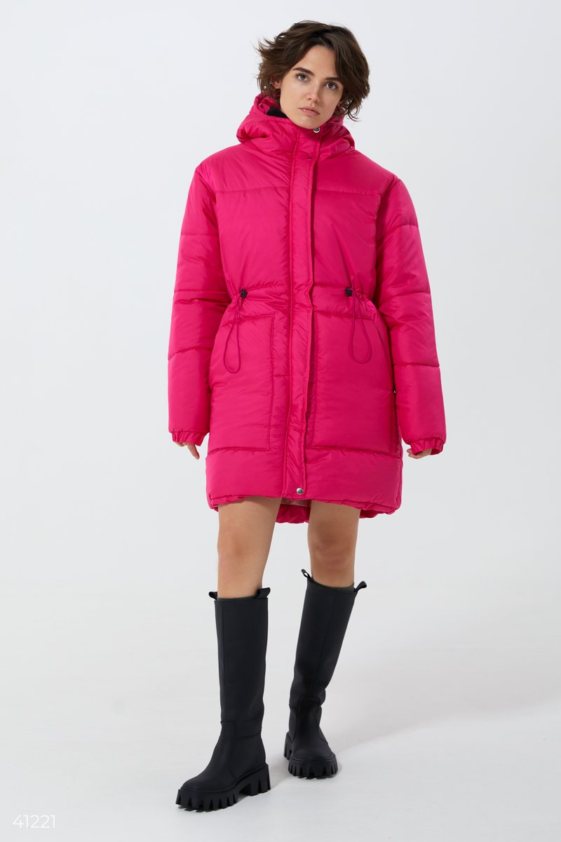 Яркая малиновая куртка Розовый 41221