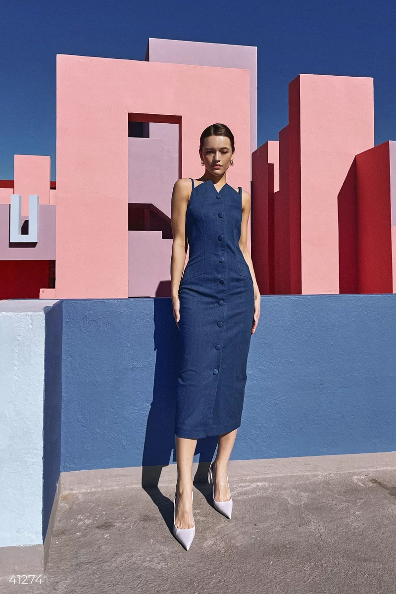 Denim sheath sale dress