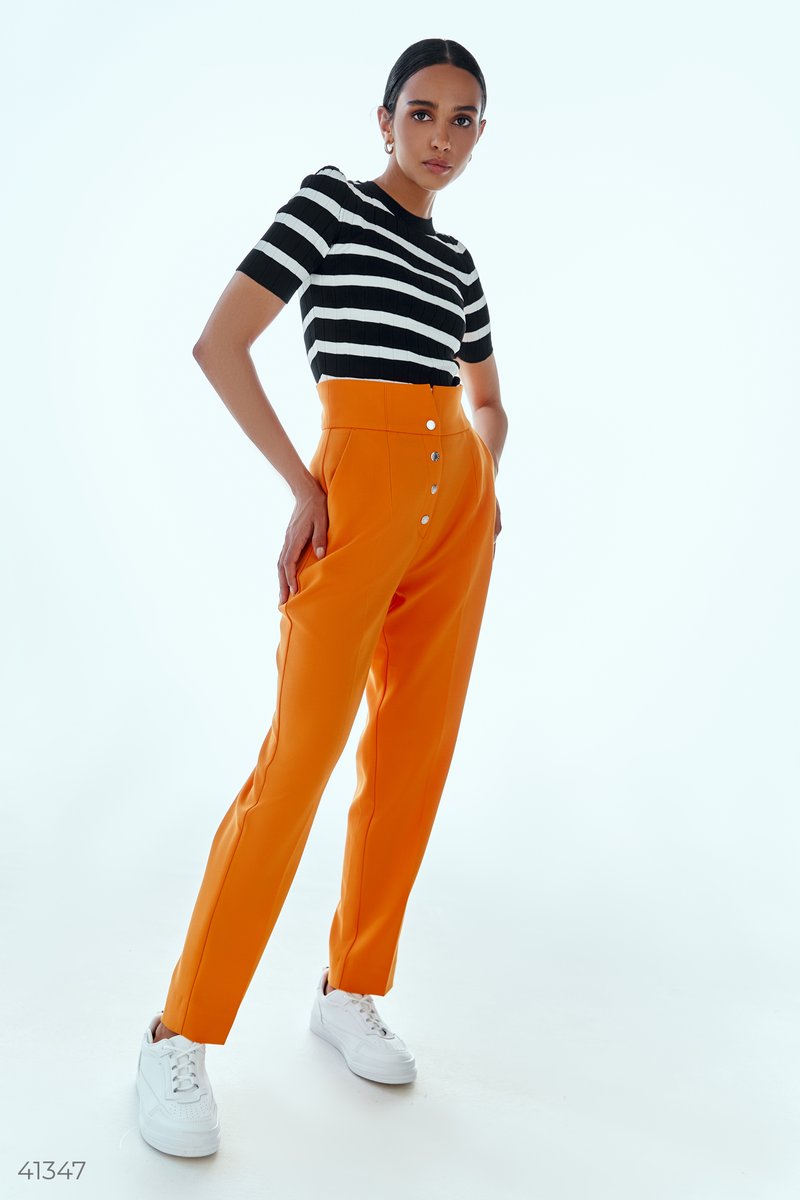 Ефектні оранжеві штани