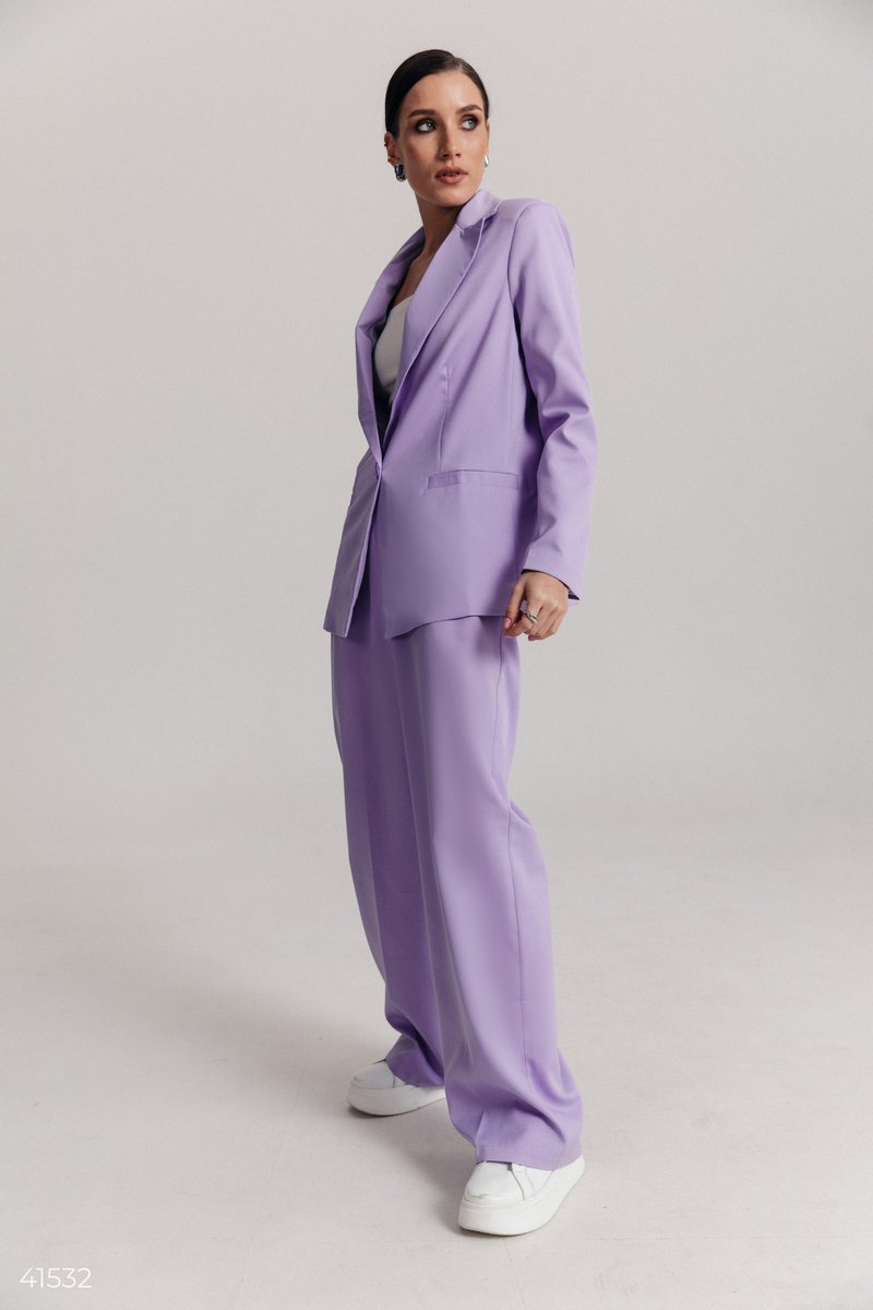 Tailored lavender suit