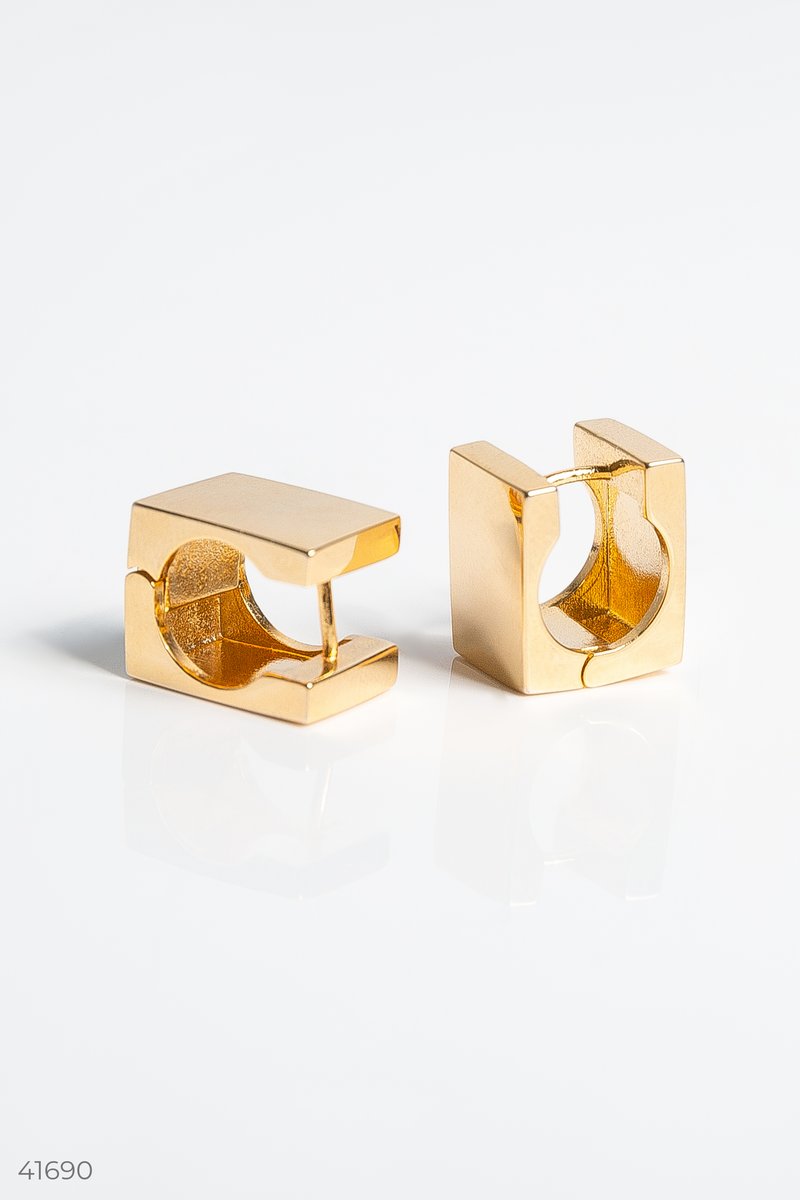 Small gold earrings Golden 41690
