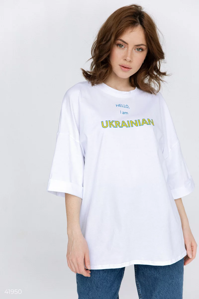 Футболка unisex "Hello, i am Ukrainian" фотография 1