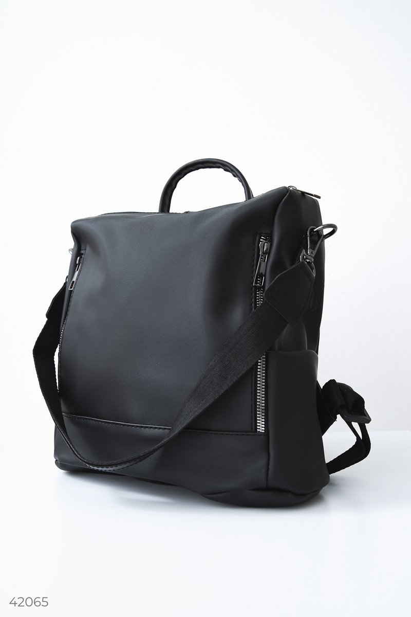 Spacious backpack bag Black 42065