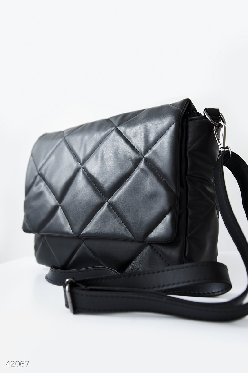 Black Quilted Bag Black 42067