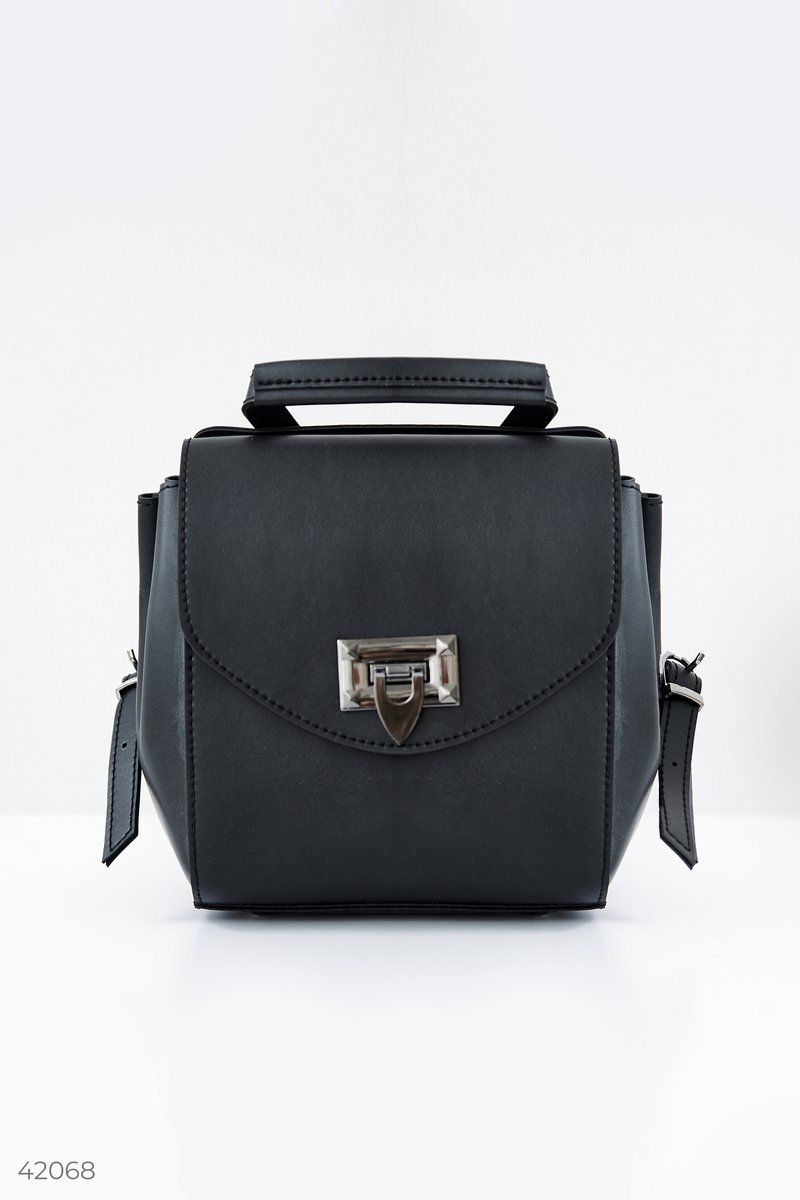 Стильна сумка-рюкзак Чорний 42068