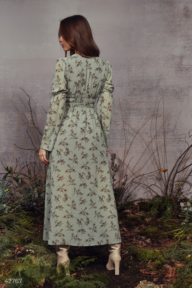 Romantic sage dress
