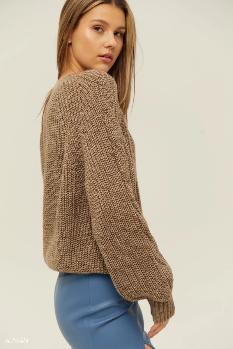 Basic wool blend sweater photo 3