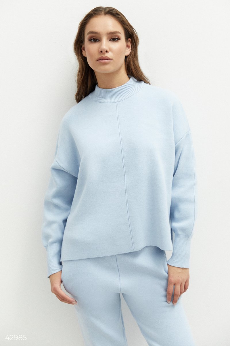 Knitted set in pale blue