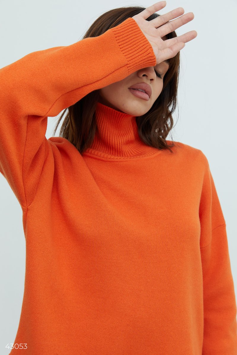 Bright sweater in cotton blend