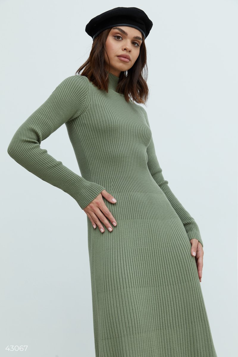 Fitted dress in cotton blend