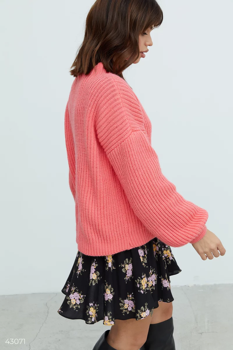 Pink wool blend sweater photo 5