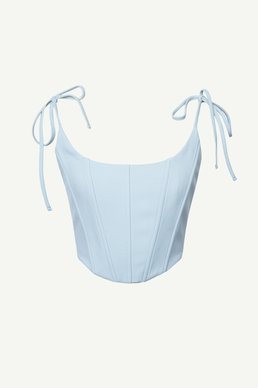 Mint corset with ties