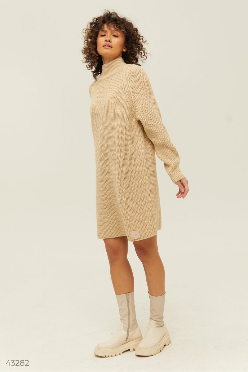 Платье-свитер из смесовой шерсти