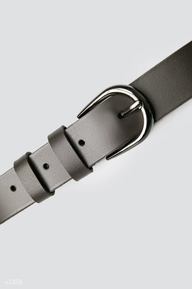 Brown leather belt photo 1