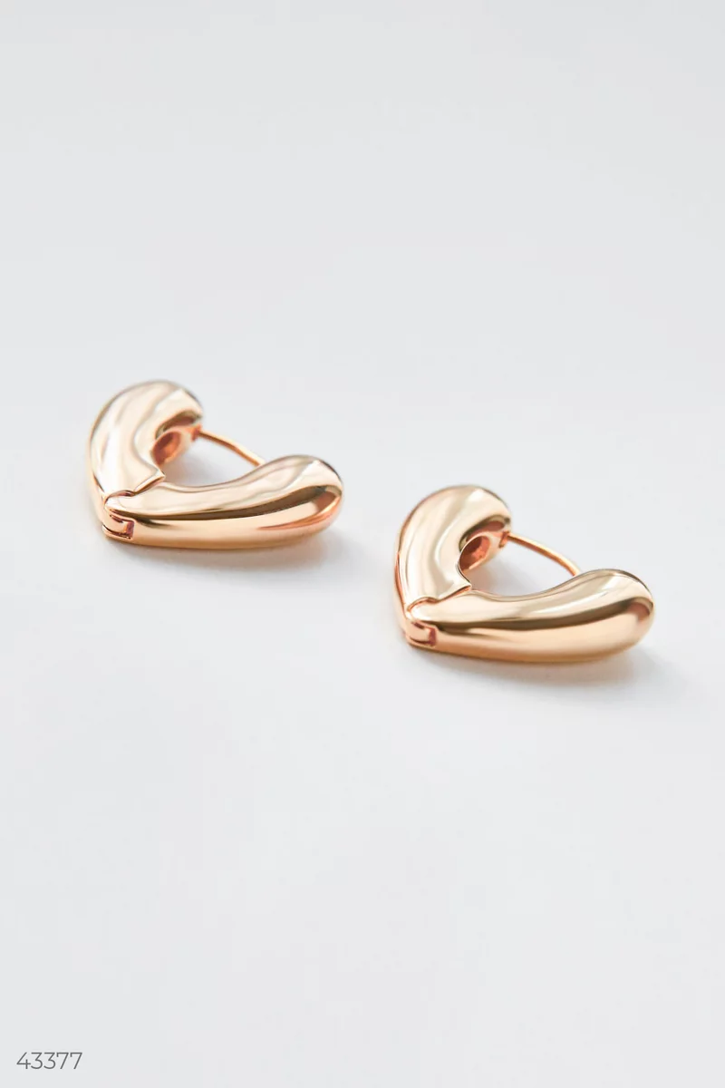 Golden Heart Earrings photo 1