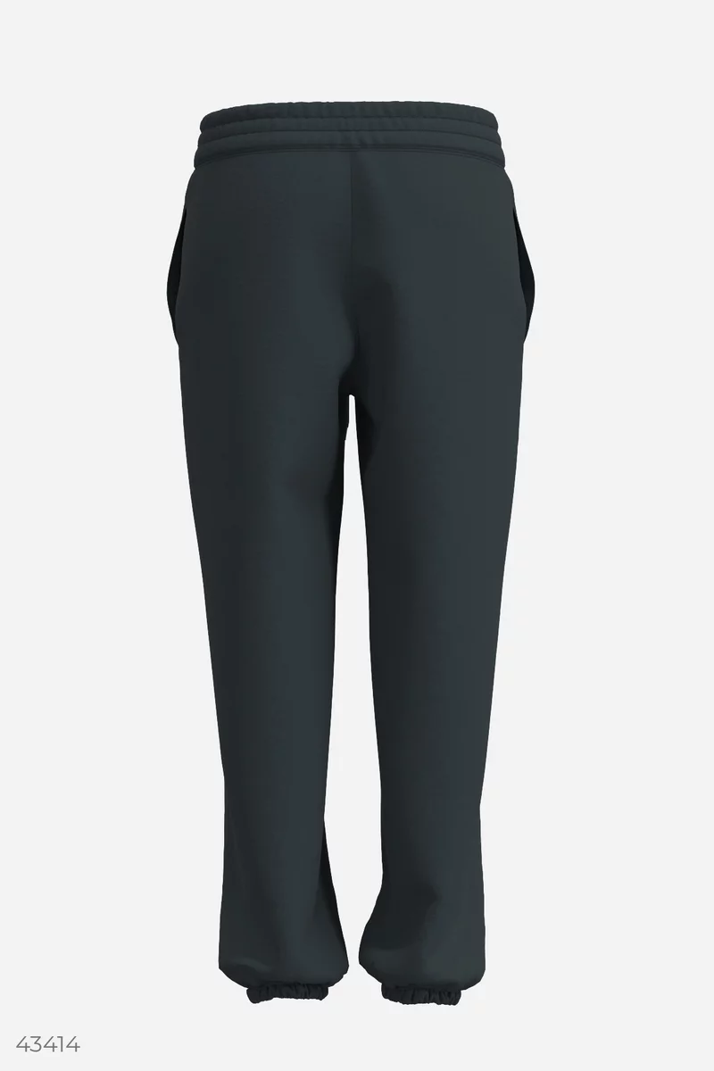 Warm joggers in graphite shade photo 4