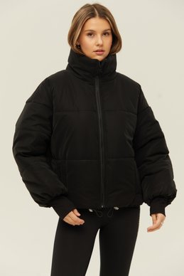 Черная куртка oversize фотография 2