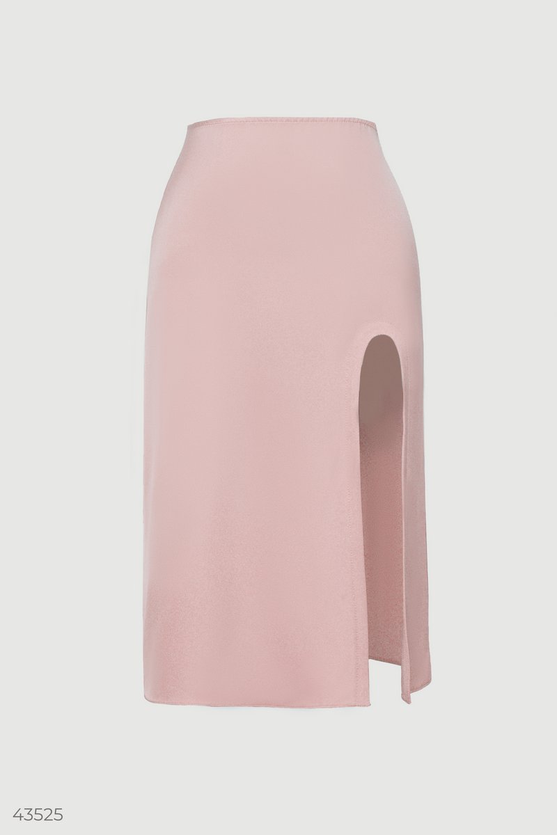 Pink slit skirt photo 5