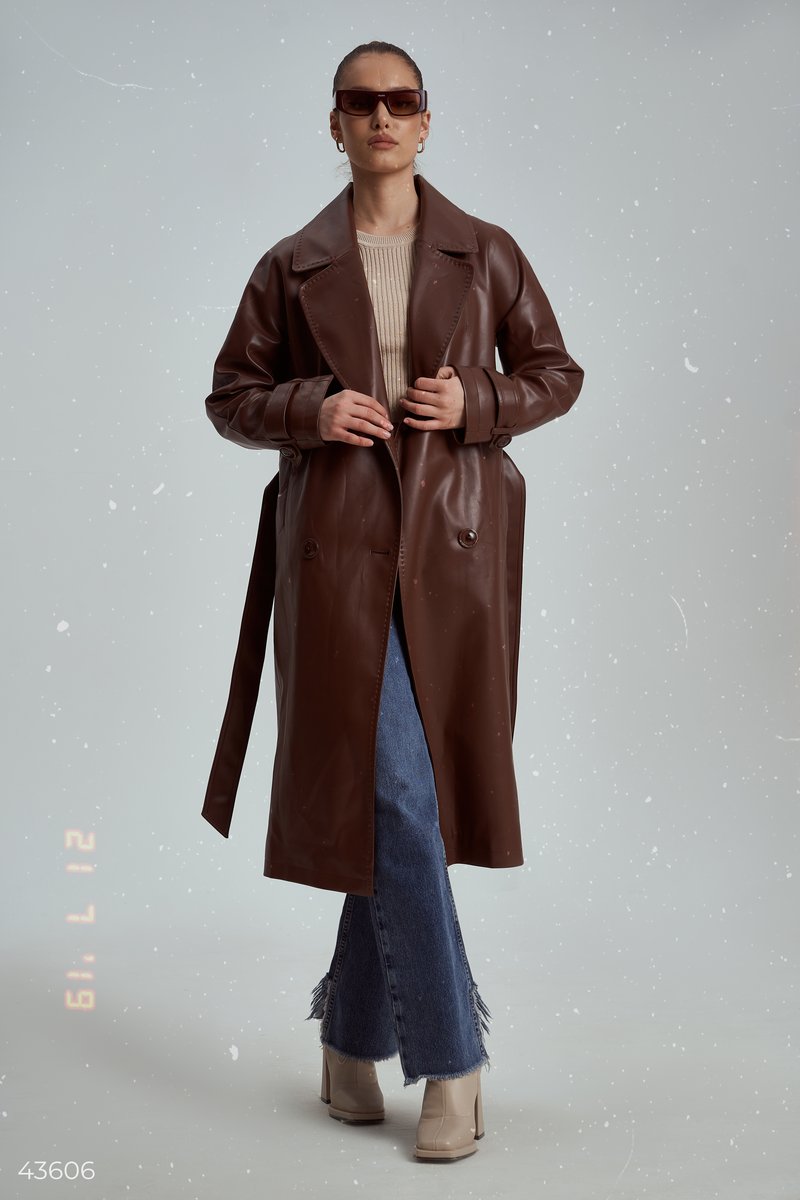 Lined classic trench coat Brown 43606