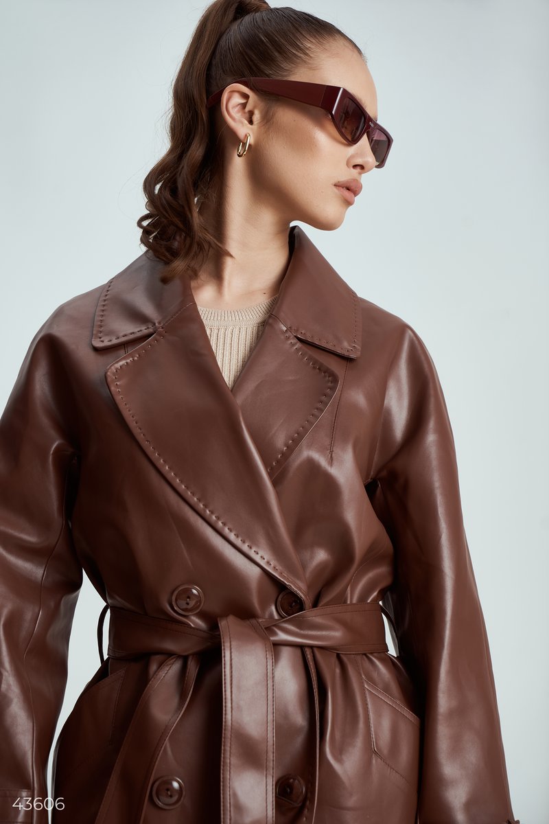 Lined classic trench coat