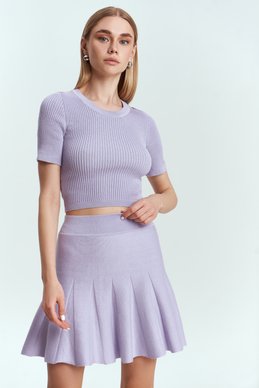 Фиолетовая трикотажная укроп-футболка фотография 3