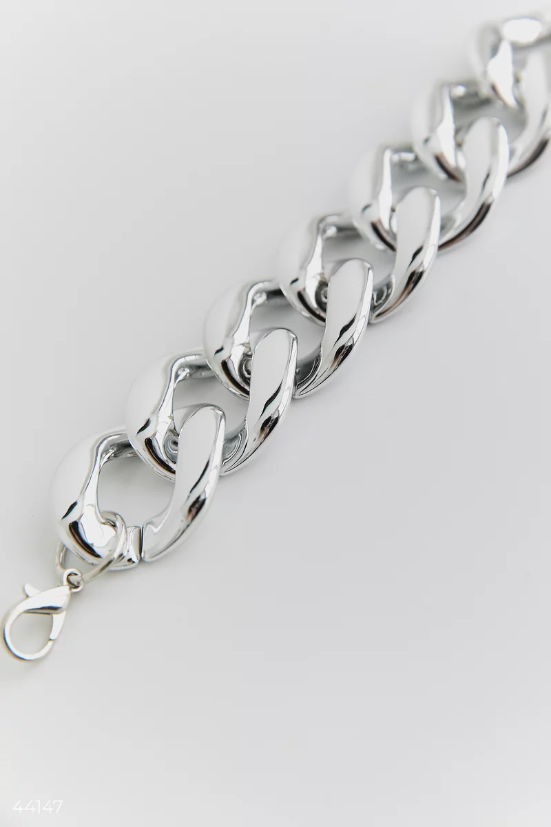 Silver link bracelet photo 3