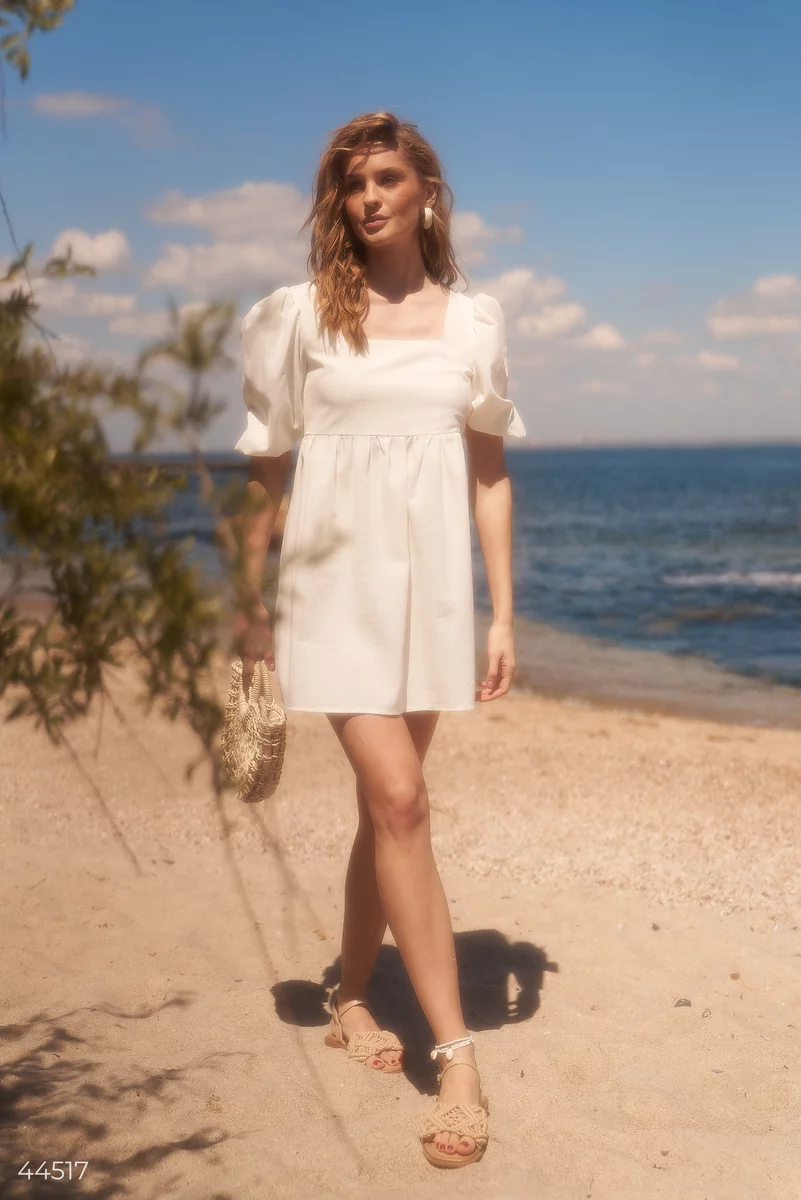 Сукня міні з рукавами ліхтариками фотографія 1