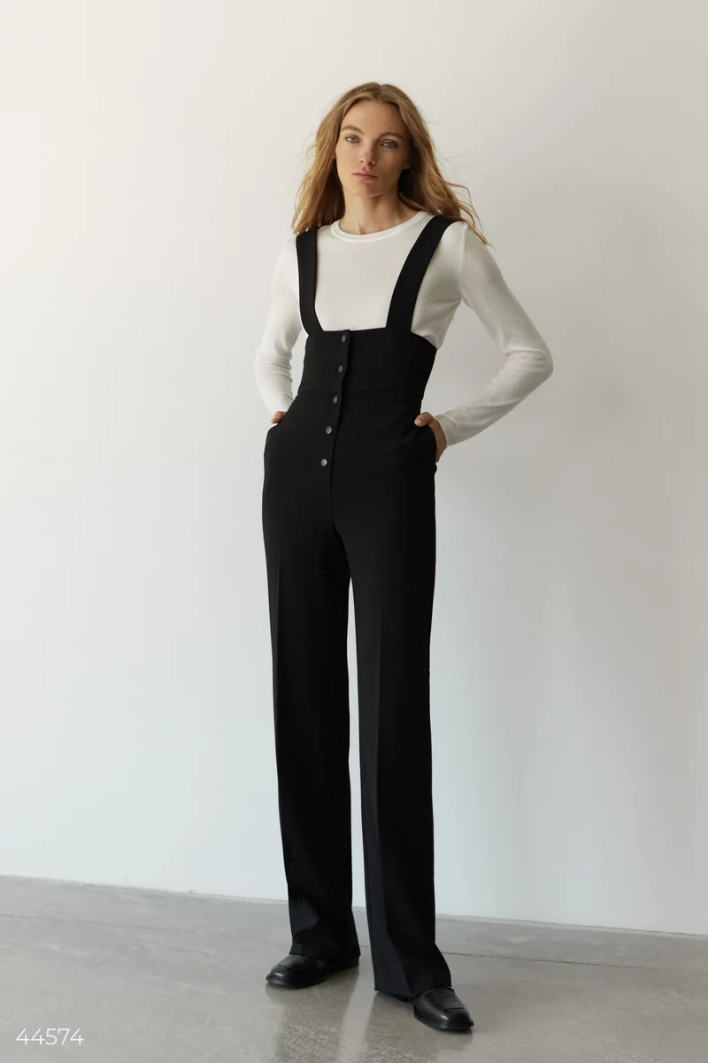 Black trouser overalls photo 2
