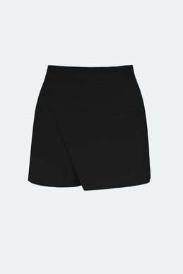 Black skirt-shorts