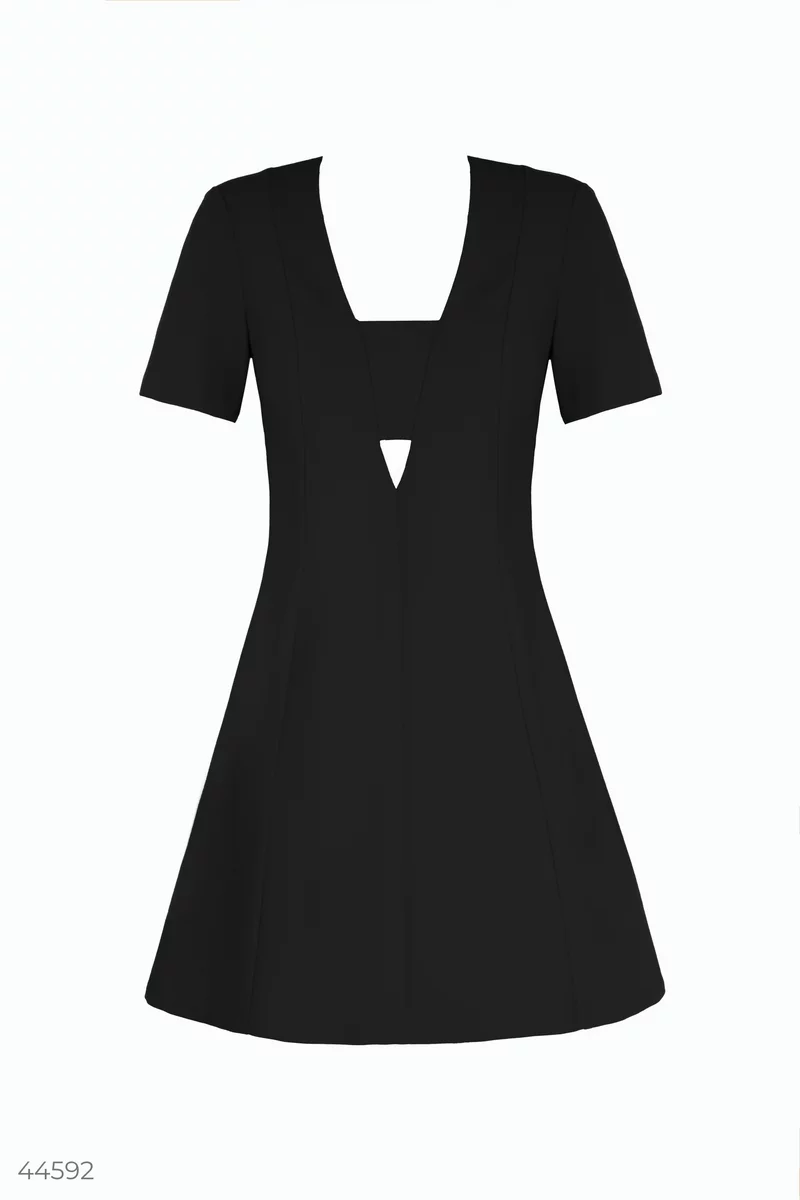 Базовое платье с коротким рукавом фотография 5
