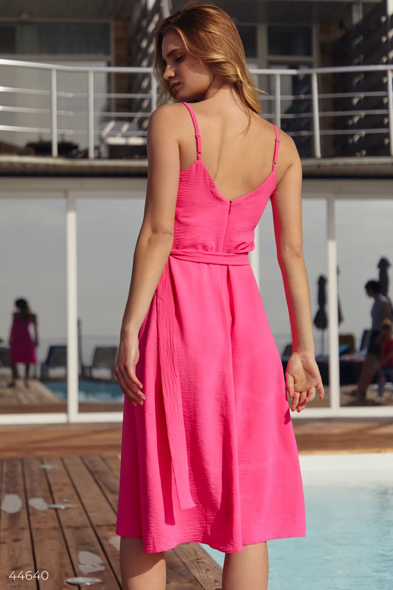 Pink slip dress photo 5