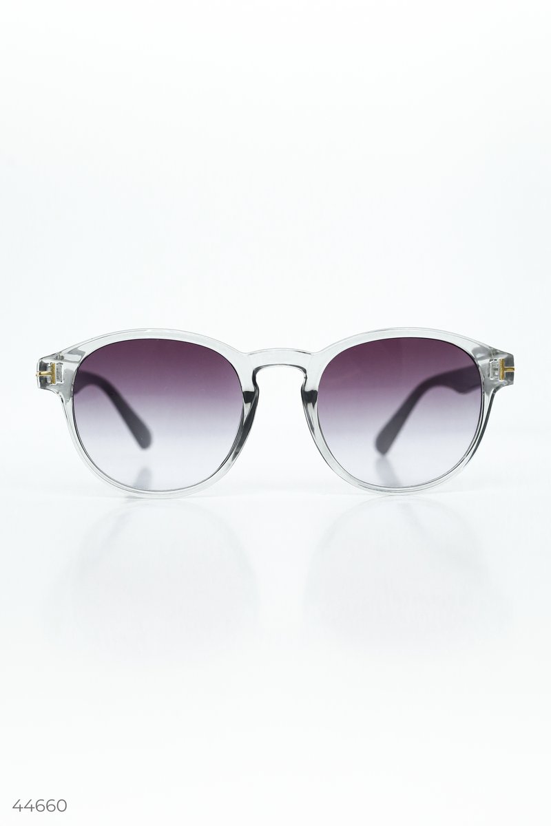 Солнцезащитные очки с серой оправой фотография 3