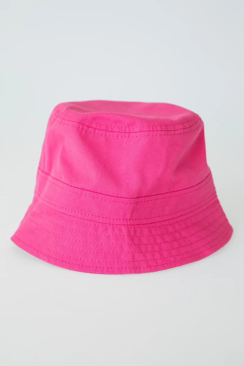 Raspberry cotton panama photo 3