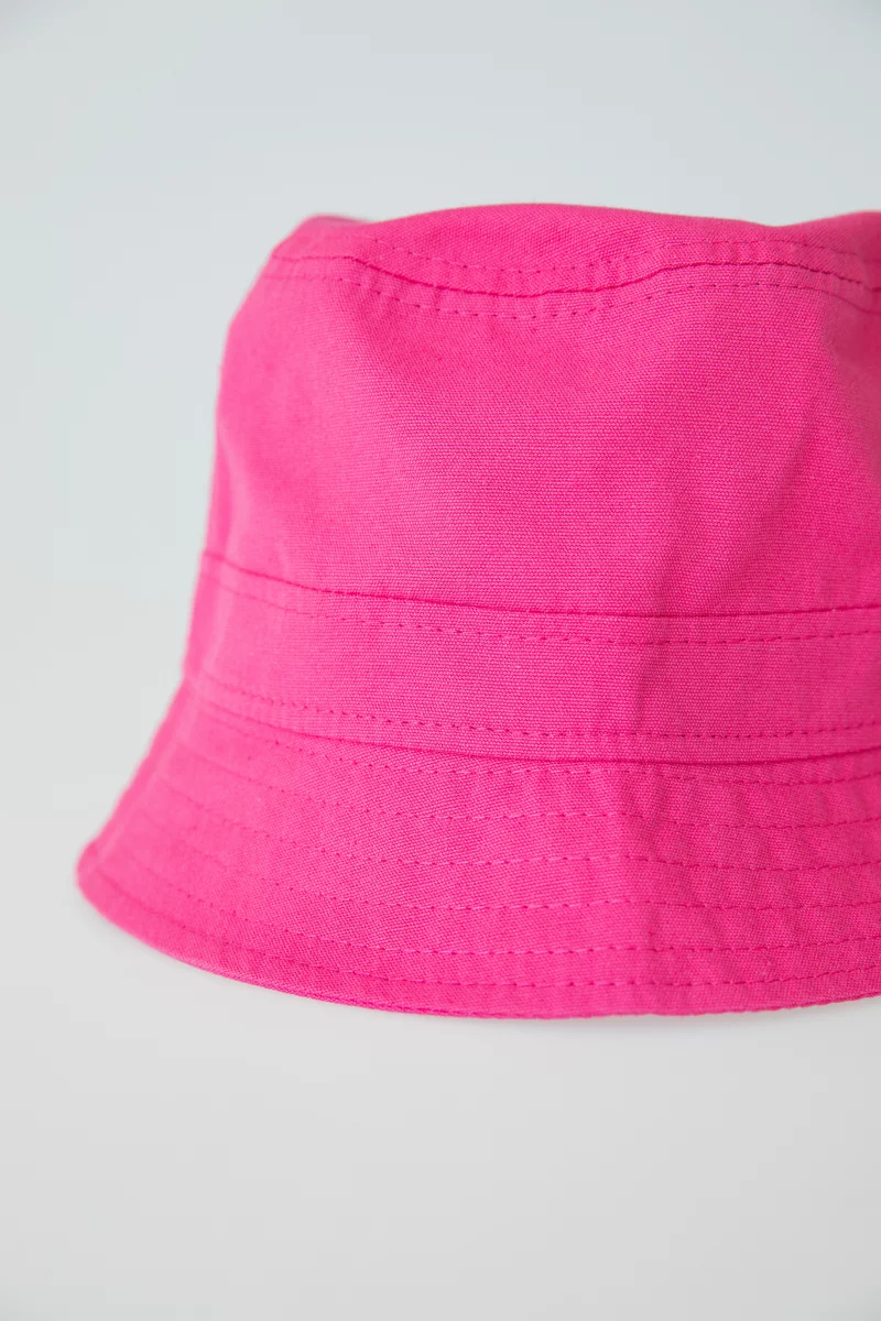 Raspberry cotton panama photo 4