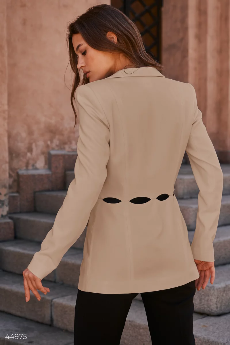 ジャケット TAGLIATORE Women Jackets D70015 BLANCHE A1306 BROWN leather-jacket-with-belt_1080x