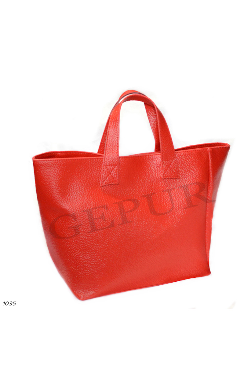 Красная сумка эко кожа фотография 1