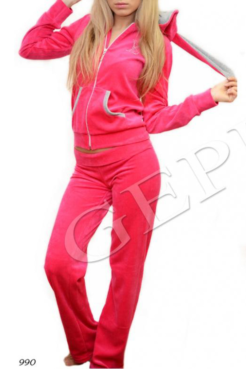 Костюм Зайка велюровый розовый (№ 990) ♡ Gepur - women clothes store