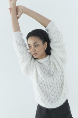 Angora sweater in a shade of khaki photo 1