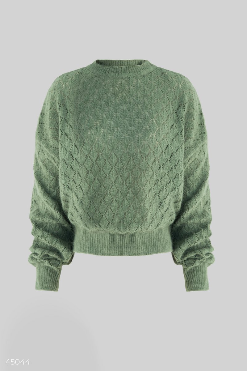 

Ангоровий светр у відтінку хакі