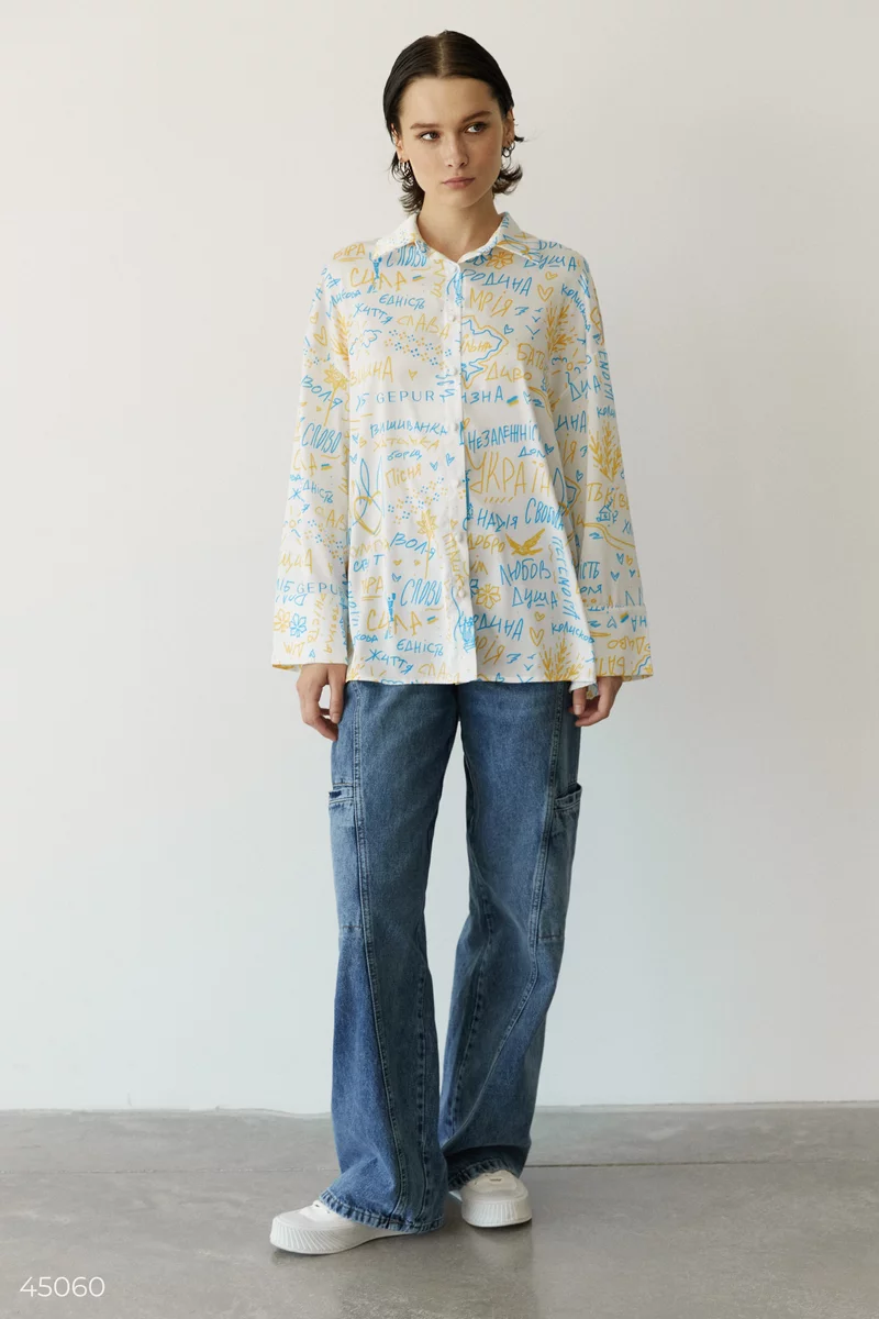Silk blouse "Independent" photo 2