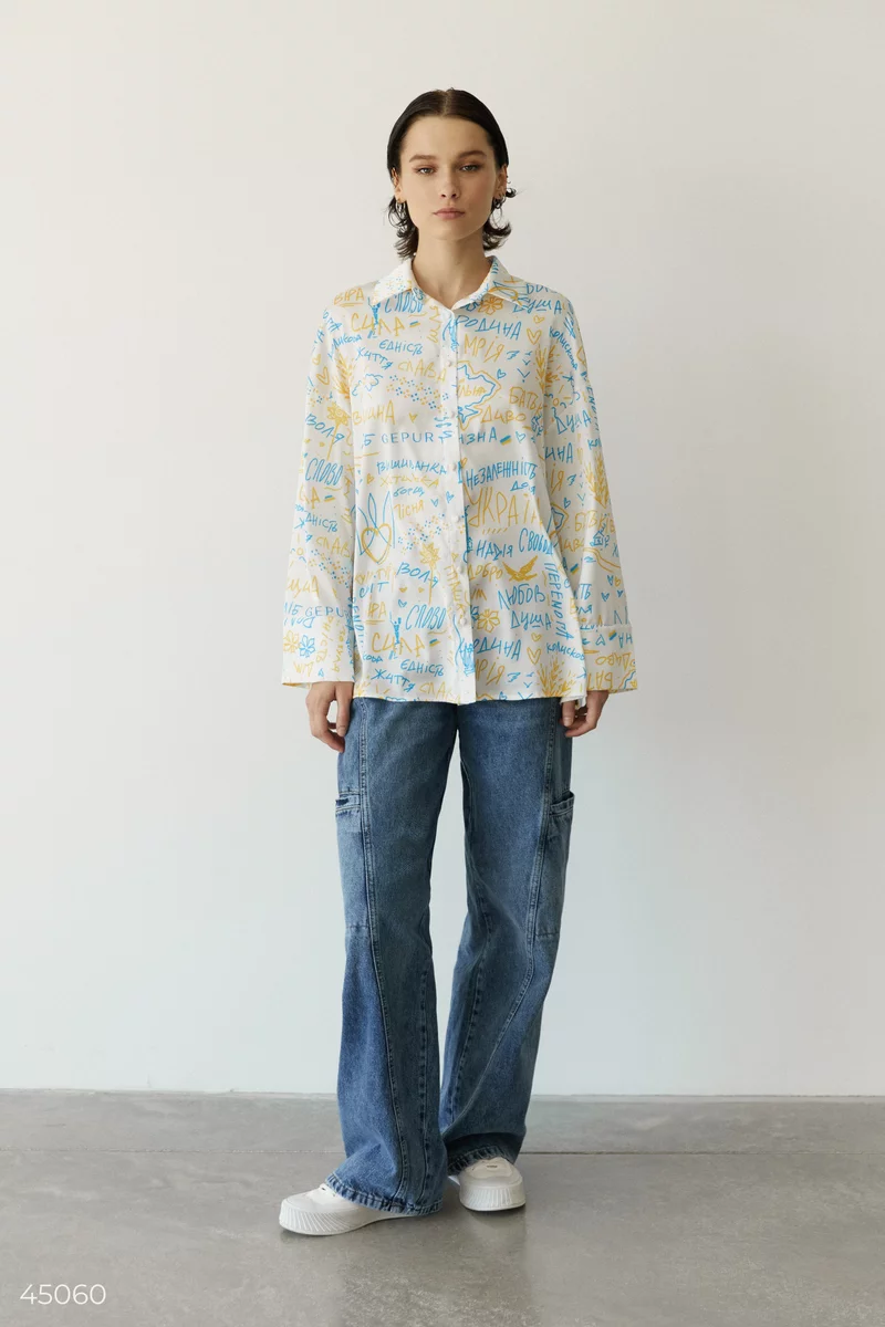 Silk blouse "Independent" photo 5