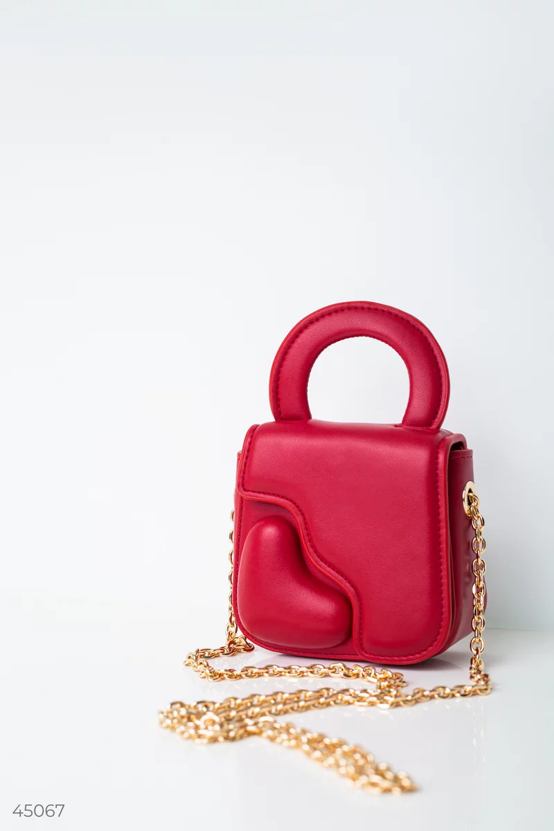 Красная сумка кросс-боди фотография 1